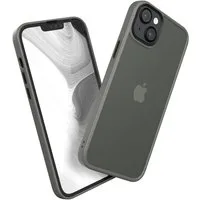 EAZY CASE Handyhülle Outdoor Case für Apple iPhone 14 Plus 6,7 Zoll, Hybrid Case mit Aufprallschutz Transparent kratzfest Back Cover Grau