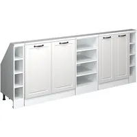 Vicco Kommode Rion, Weiß Landhaus/Weiß/Weiß, 5er Set (5 St)