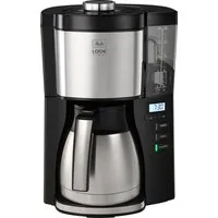 Melitta Filterkaffeemaschine LOOK® Therm Timer 1025-18 schwarz, 1,25l Kaffeekanne, Papierfilter 1x4