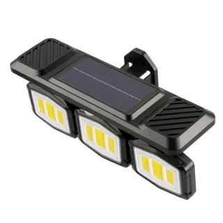 Elfeland Solar Motion Sensor Wall Light 3 Lighting Modes 180° Wide Angle Detection Type C Fast Charging Waterproof Solar