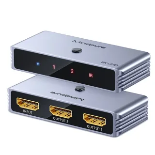 Mindpure 2 in 1 Out HD Bi-Directional Switch 8K@60Hz Ultra HD HD2.1 Switcher for Computer TV Monitor