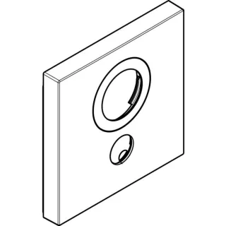 hansgrohe Rosette 155 x 155 mm TH UP 92392000 ShowerSelect 1 Verbr. Chr