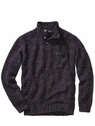 Mey & Edlich Herren Kilcarra Tweed Troyer Lila 100 % Wolle