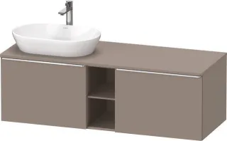 Duravit D-Neo Konsolenwaschtischunterbau wandhängend Basalt Matt 1400x550x459 mm - DE4950L10430000 DE4950L10430000