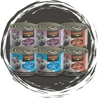Leonardo Catfood Nassfutter Abenteuer Mix - Kaninchen, Leber & Seefisch 6x200g, Nassfutter für: Katzen
