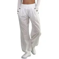 Mississhop Haremshose Damen Baumwolle Aladinhose Unifarbe Hose Sommerhose M.297