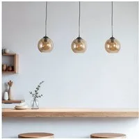 Lindby Hängeleuchte Sofian, Glas Creme IP20, 3 x 60 W
