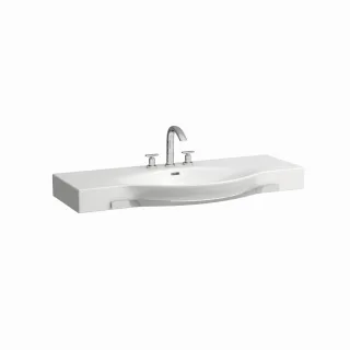 LAUFEN Waschtisch, Palace, 1200x510, 1 Hahnloch mittig, mit Überlauf, weiß, 81270.4, 8127040001351 H8127040001351