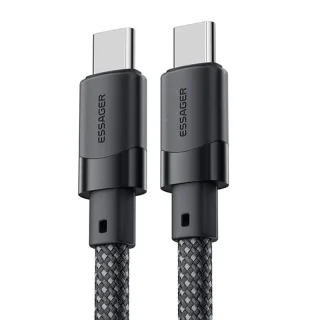 ESSAGER ES-X53 5A 60W/100W USB-C to USB-C Cable Fast Charging Data Transmission Copper Core Line 1M Long for iPhone 15 1