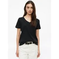 s.Oliver Kurzarmshirt T-Shirt Baumwollshirt mit V-Ausschnitt