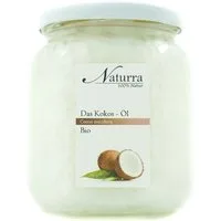 Naturra Körperöl Kokosöl Bio kaltgepresst unraffiniert nativ Premiumqualität im Glas, Bio-zertifizierte native Rohware, 100 % rein, Natürlich vegan, Glas