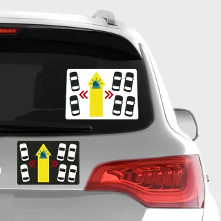 Autoaufkleber Rettungsgasse bilden
