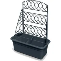 Prosperplast Blumenkasten mit Pergola (Bloma), mit Rankhilfe, wetterbeständig, Garten, Terrasse
