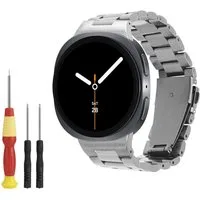 kwmobile Smartwatch-Armband Edelstahl Uhrenarmband für Samsung Galaxy Watch 8 Galaxy / Galaxy, Ersatzarmband für Smartwatch - 14 - 22 cm Innenmaße