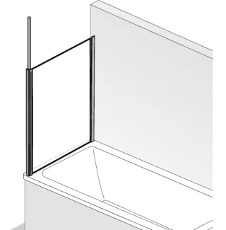 HSK Premium Softcube Seitenwand passend zu Softcube Badewannenaufsatz 6816075