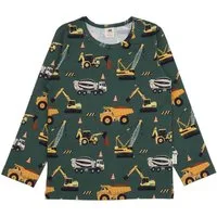 Walkiddy Langarmshirt Walkiddy mit Baggermotiv aus Bio Baumwolle Bio Baumwolle,GOTS,Kinderbekleidung,nachhaltige Klamotten,Langarm