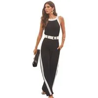 LIPSY Jumpsuit Lipsy Neckholder-Jumpsuit mit Gürtel (1-tlg)