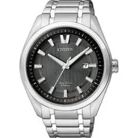 Citizen Solaruhr Super Titanium AW1240-57E, Armbanduhr, Herrenuhr, Titan, Datum, Saphirglas