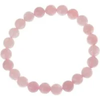 Bella Carina Perlenarmband Rosenquarz 8 mm, elastisch