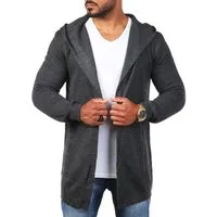 CARISMA Cardigan Herren leichte Herren Feinstrick Weste Strickjacke lange Passform 7717 in Unifarbe