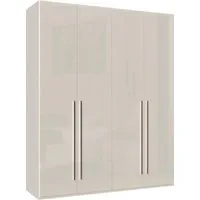 OTTO home Kleiderschrank Piano, UV lackiert, hochglänzend in beige oder weiß, FSC-zertifiziert (Made in Europe) in vielen Breiten, Höhe 224cm, mit Soft-Close Funktion