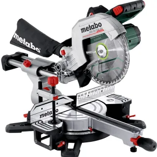 Metabo Akku-Kappsäge KGS 18 LTX BL 254 mit Zugfunktion - Karton - 18V 1x4Ah Li-Power + ASC 55 - 614254920