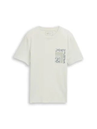 Denim Tom Tailor - T-Shirt mit Print frozen light mint - Gr. - XXL
