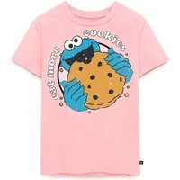 Spreadshirt T-Shirt Sesamstraße Krümelmonster Eat More Cookies Kinder Premium T-Shirt (1-tlg)
