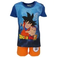 Dragon Ball Pyjama Shortama Schlafanzug aus Baumwolle Kurzer Pyjama für Kinder