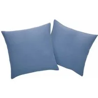 OTTO home Dekokissen Parry Microfaser, 2-er Set, unifarben, Kissenhüllen ohne Füllung, mit Reißverschluss
