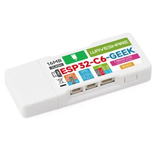 ESP32-C6 GEEK Development Board With 1.14inch 65K Color IPS LCD 240x135 Supports 2.4GHz Wi-Fi 6 & BLE 5 USB-A Port