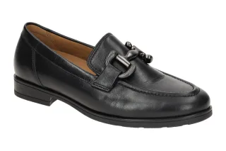 Gabor 72.422.37 FLORENZ elegante Slipper Schwarz (cdf matt) Air Cube Blockabsatz