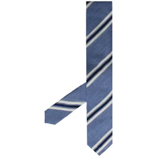 Hackett London gedruckte Neuheit Streifen Herren Blaue Krawatten