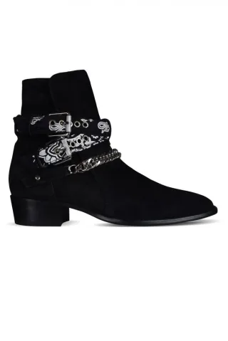 AMIRI Bottinen Bandana Buckle Schwarz