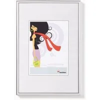 Walther Bilderrahmen Kunststoffrahmen KV050S New Lifestyle 40x50cm silb