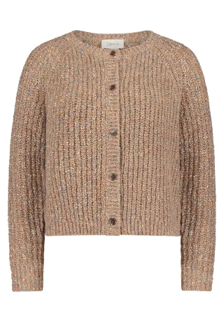 CARTOON - Cardigan beige/blau - Gr. - 42