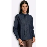 heine Klassische Bluse Jeansbluse Langarm