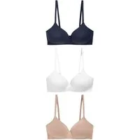 Next Bügelloser BH Wattierte Ultimate Comfort BHs ohne Bügel, 3er-Set (3-tlg)