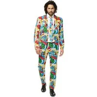 Opposuits Partyanzug Marvel Comic Anzug Karneval Faschingskostüm Herren, Dieser Anzug knallt noch mehr rein, als die Superhelden darauf!