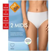 Nur Die Midislip Basic Damen (1er/3er/6er/9er Pack, 6-St) Midi-slip panty-s shorts