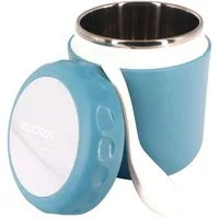 Venkuber Thermobehälter Edelstahl, 400ml Warmhaltebehälter Essen Lunchbox Löffel, Edelstahl, für Suppen, Speisen, Müsli