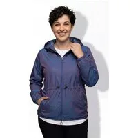 Ulla Popken Funktionsjacke Funktionsjacke schimmernd wasserabweisend Kapuze