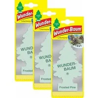 Wunder-Baum Raumduft Frosted Pine 3er Duftbäumchen Wunderbaum 3 Set Lufterfrischer Tanne