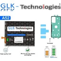 GLK-Technologies High Power Ersatzakku kompatibel mit Samsung Galaxy A52 A525F, A52 5G A526B, A52s A528B, GLK-Technologies Battery, accu, 4700mAh Akku, inkl. 2X Klebebandsätze Smartphone-Akku (3,85 V)
