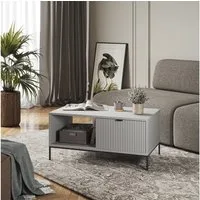 Vicco Couchtisch Eliza, Grau, 90 x 50 cm (1-St)
