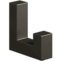 livingpoint24 Garderobenhaken Garderobenhaken Tetriss modern Kleiderhaken Schwarz Wandhaken eckig (1 St)