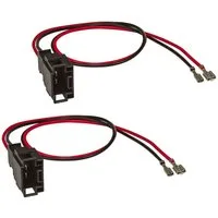tomzz Audio Lautsprecheradapter (2er Set) auf DIN passt für Mercedes A C E CLK Kla Auto-Adapter
