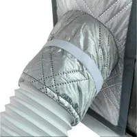 Diwzbyn Türdichtband tragbares Klimaanlagen-Fenster-Set, reflektierende Aluminiumfolie, Thermoschutz, 100 % Verdunkelung und wasserdicht