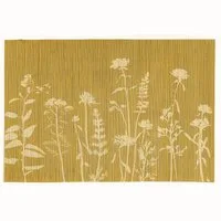 Macosa Home Platzset Tischset 4 STK. Bambus Senfgelb, Terracotta oder Mintfarben 45 cm, (rechteckig Platzdeckchen, Tisch-Unterlage Tischset), eckig Platzsets Tischdeko Tischmatte Platzmatte