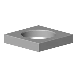 Dornbracht Rosette Ersatzteile 092779005 55 mm x 55 x 10 mm Chrom 092779005-00